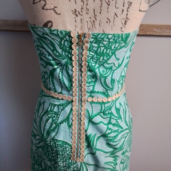 Rare Lilly Pulitzer Originals Bloomy Dress Shorely Blue Toucan Tango Print - 4 - Picture 9 of 14